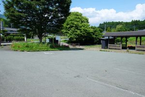 マイクロバスもOKの駐車場［池の川水源・南阿蘇村］